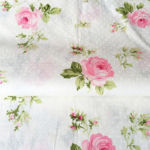 ROSE in Oasis dot cotton fabric METER Quilting Baby Bedding Dress Quilted Tilda Cloth Patchwork fabric FOR sewing tecido TULLE
