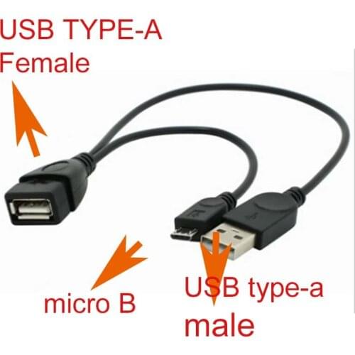 Micro USB OTG Cable Male To Female For Samsung Note 4 Galaxy Edge i9250 + Power new
