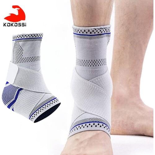 KoKossi 1PCS Knitted Tight Ankle Support Volleyball Basketball Sport Compression Belt Professional Foot Protection Reduce Injury