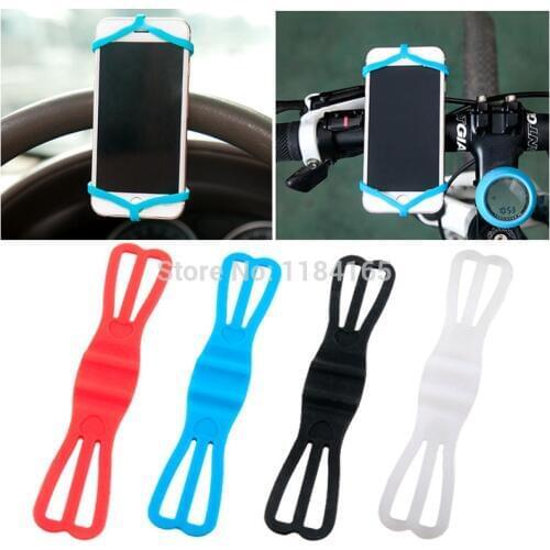 Multi-function Car Rearview Navigation Straps Straps Steering Wheel Bike Phone Holder for iPhone Samsung 3.5-6 inch Mobile Phone