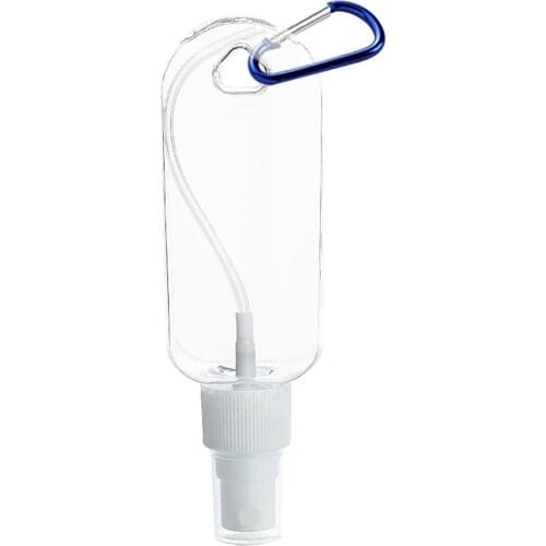Reusable Portable Mini Size Alcohol Spray Bottle Hand Sanitizer Travel Small Size Holder Hook Key Ring Sub-bottle