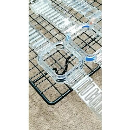 Fashion Luxury Crystal Multicolor Transparent Shockproof TPU Watch Case 2 in 1 Watch Band For Apple Watch Band Series 6/5/4/3/2