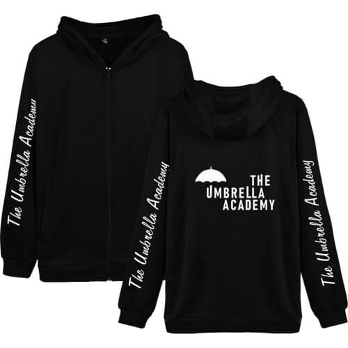 The Umbrella Academy Mens Hoodie with Pocket Hooded Sweatshirts Harajuku Zipper Jackets Men Fleece Streetwear Warm Tracksuit