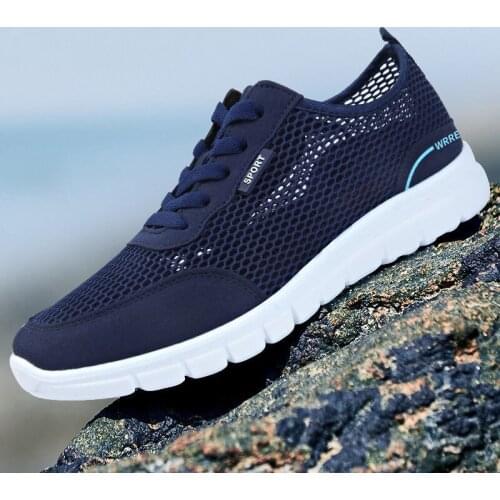 Mens Casual Running Shoes , Large Mesh Sport Shoes , Ultra-lightweight Sneaker , Size 39-44