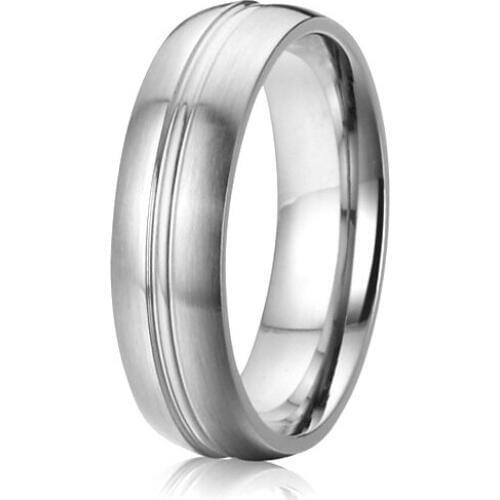 Custom full USA size 5 - 15 surgical grade health pure titanium stainless steel ring for men