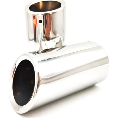 2pcs Polished Silver Stainless Car Tail Exhaust Tip Pipe for BMW E90 E92 325i 328i