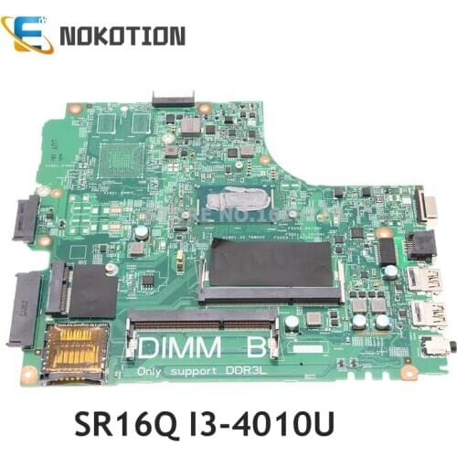 NOKOTION For DELL Latitude 3440 Laptop Motherboard SR16Q I3-4010U CPU CN-0PTD1C 0PTD1C PTD1C DL340-HSW MB 13221-1 WVPHP