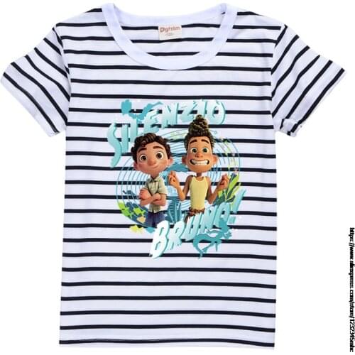 Newest Toddler Summer childrens boy cartoon Luca cute T-shirt 3D printed girl street clothing kids clothes Girls T-shirt O-neck