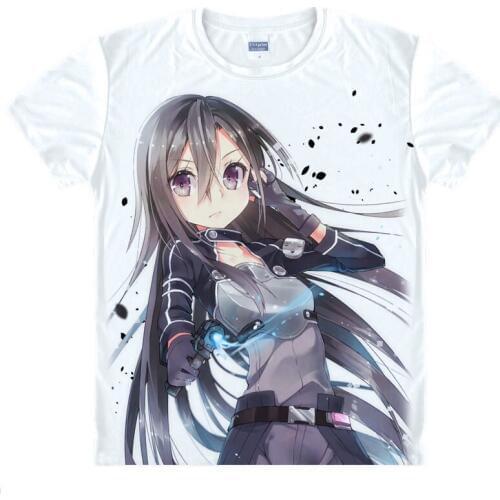 Sword Art Online SAO T-Shirt Asada Shino Shirt Cool T-Shirts anime and manga Printed T Shirts cosplay costumes coolprint