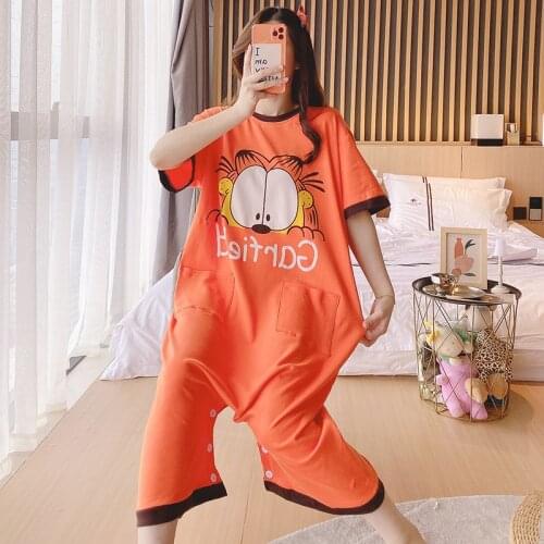 Couple Pajamas Jumpsuit Sleepwear Women Men Cartoon Tigger Doraemon Pyjamas Shorts Homewear Korean Lovers Nightgowns Pajama 5XL