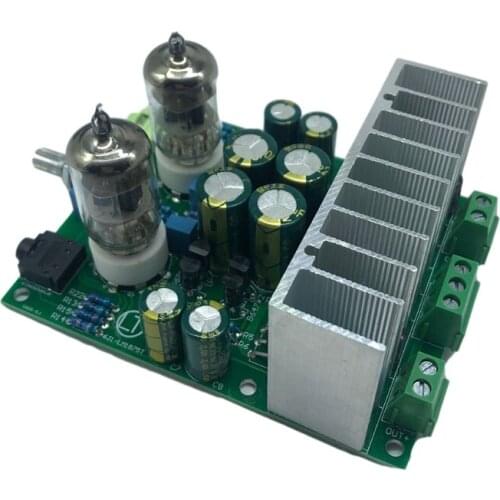 28EA 6J1 Bile Buffer Tube Preamplifier Audio Board LM1875T Power Amplifier Board Preamp Headphones Amplifier