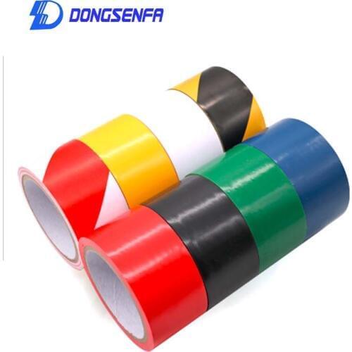 DONGSENFA 48MM*16M Waterproof PVC Warning Tape Self Adhesive Hazard Warning Safety Tape For Warehouse Factory School