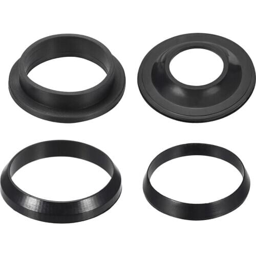 Uxcell 1-4pcs Kitchen Bathroom Rubber Hose Washers Strainer Washer Drain Gasket Accessory 35.5mm 36mm 39mm 53mm OD Black