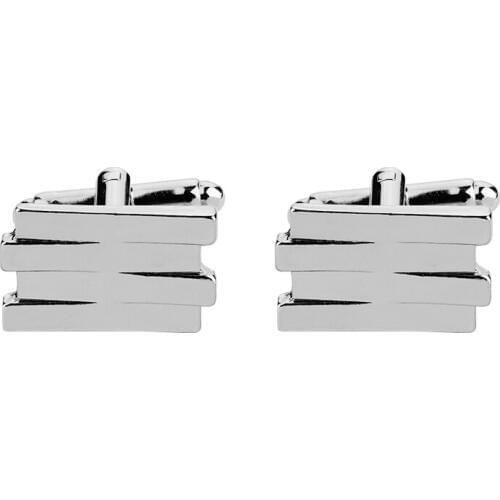 High Quality Hot Sale Fashion Cufflinks for Mens Laser Cuff links Brass Lattice pattern cuffs Jewelry