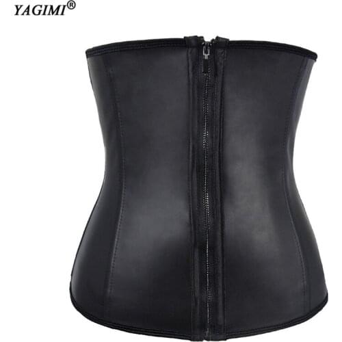 YAGIMI Women Body Shaper Latex Waist Trainer Button and Zipper Shapewear Lose Weight Shape Waist and Slim Workout Slimming