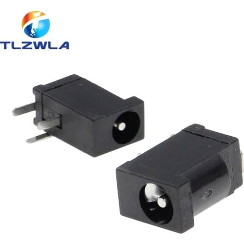 1000Pcs Hot Sales High Quality DC-002 0.3A 50V Black DC Power Jack Socket Connector DC002 3.5*1.3mm 1.3 Socket