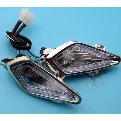 12V Pair Left Right Head Light Lamp For 50cc 70cc 90cc 110cc 125cc Quad Dirt Bike ATV Eye Shape