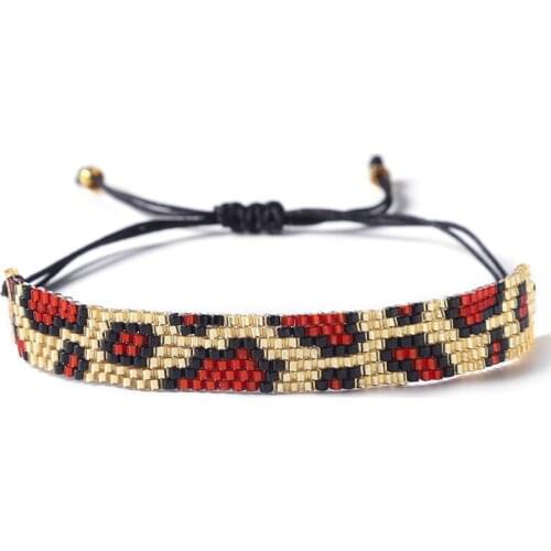 Fashion Leopard print Bracelet MIYUKI Delica Bracelet Fashion Insta Jewelry Pulsera Crystal For Women Tassel Handcraft Colores