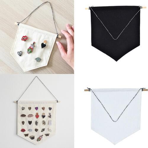 Enamel Pin Display Pennant Badge Wall Display Banner Kids Room Decor Buttons Lapel Collection