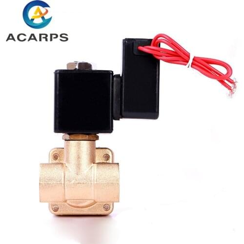 1/2" Energy Saving Pilot Operated High Pressure Normally Closed Brass Solenoid Valve 220V 24 Hours Energize Not Fever