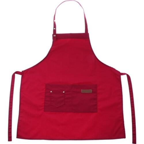 Women Men Apron Stylish Cooking Aprons With 2 Front Pockets Durable and Adjustable for Kitchen Crafting BBQ Drawing Baking
