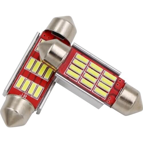 Festoon 31mm 36mm 39mm 41mm 4014 10/12 SMD Car LED C5W CANBUS Dome Reading Light Auto Trunk Lamp Error Free White Ice Blue 12V