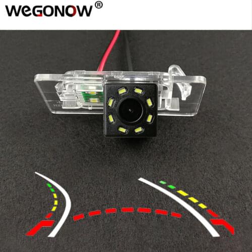 HD Wireless Car CCD Rear Camera Fisheye 4 8 12 led dynamic Night waterproof For Audi A4L A4 TT A1 A3 A5 A7 Q3 Q5 RS5 2005-2014