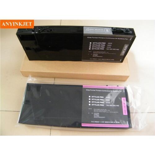 UV refillable cartridge with chip for Stylus pro 4000 4400 7600 9600 printer( 8 cartridges )