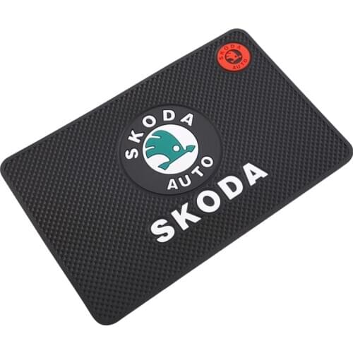 1Pcs Car Dashboard Non-Slip Mat PVC Silicone Anti-Slip Pad For Skoda Octavia Rapid Fabia Kodiaq Karoq Superb Kamiq Scala