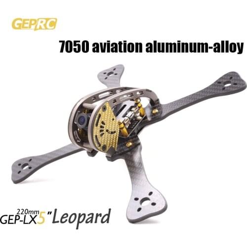 GEPRC Leopard GEP-LX4 195mm/LX5 220mm/LX6 255mm FPV Quadcopter 7075 aviation aluminum & 3k carbon fiber frame DIY FPV RC