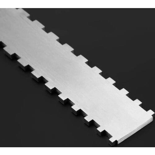 A5KC 1 Set Stainless Steel Guitar Neck Notched Straight Edges String Action Ruler Fret Rocker Gauge Leveling Measurement Tools