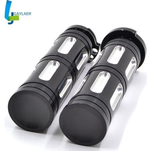 Motorcycle CNC 1'' Handlebar Cross Grips 25mm Hand Grips for Harley Sportster XL883 XL1200 Touring Dyna Softail Custom