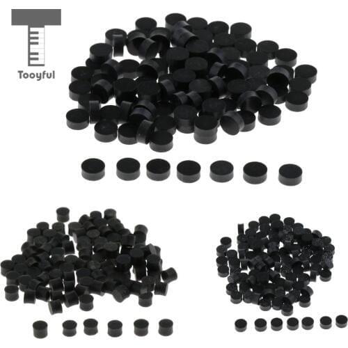 Tooyful Pack of 100 Acrylic Fretboard Fingerboard Dots Inlay Markers Black for Acoustic Guitars Replacement Parts