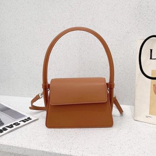 2021 New Handle Bag Women Retro Underarm Bag High Quality Leather Shoulder Bag Exquisite Female Crossbody Bag