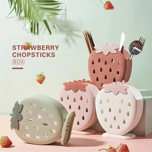 Plastic Knife Fork Spoon Stand Holder Drain Chopsticks Cage Kitchen Organizer Table Storage Utensils