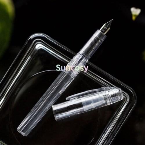 Platinum "Preppy Crystal" Fountain Pen PSQC-400 ,Students Demonstration Fine-Nib Ink Pen,School Supplies