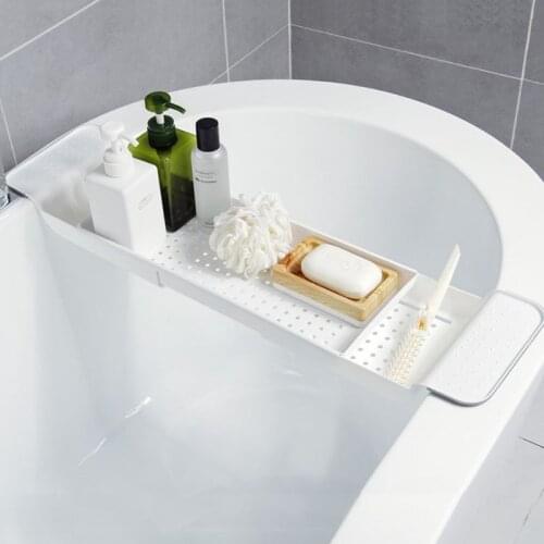 Tub Bathtub Shelf Caddy Shower Expandable Holder Rack Storage Tray Over Bath Multifunctional Organizer For Bathroom Shower