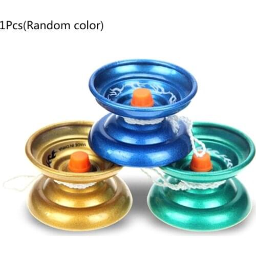 Professional YoYo Balls High Quality Aluminum Alloy Sensitive Recovery System Classic Fun Spinning Tops Random Colors H3CD