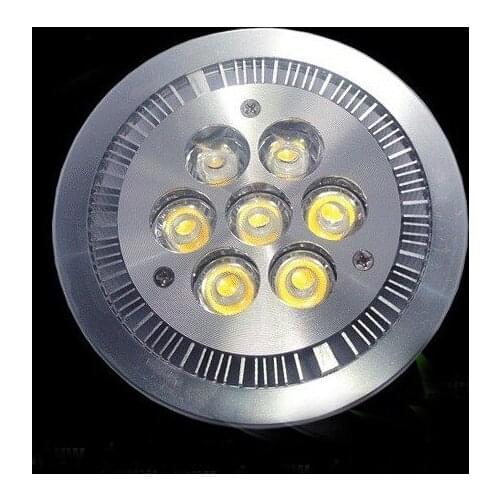 G53/GU10 ES111 QR111 AR111 LED lamp 14W Spotlights 7*2w lights Warm White /Nature White/Cool White Input DC 12V/AC85-265V