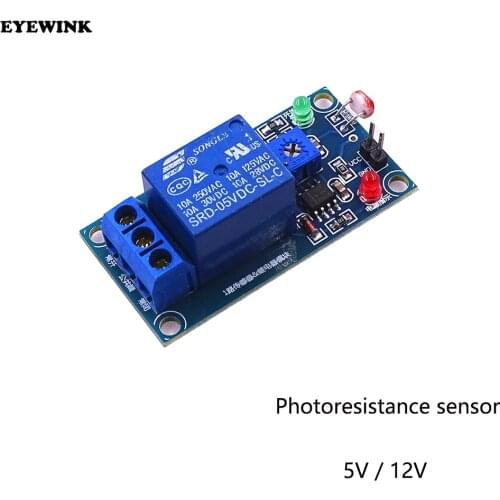 5V/12V Light Photoswitch Sensor Switch LDR Photoresistor Relay Module Light Detection Photosensitive Sensor Board