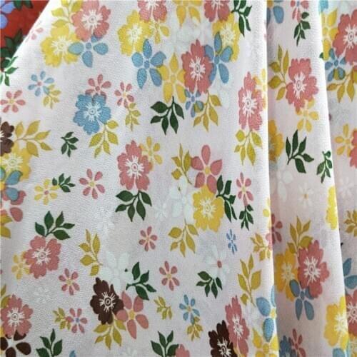 Scarf Fabric Tissue Chiffon Soft Dress Fabric Floral Skirt Cosplay Dropping Breathable Scarf Blouse DIY craft Fabric