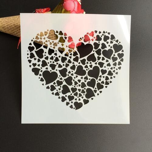 1Pcs 13*13cm Scapbook Stencil Cake Decorating Tool scrapbooking DIY Decorating Stencil Fondant Pattern Printing Spray Template