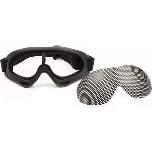 Outdoor Iron Mesh Motorcycle Glasses Protective Comfortable Airsoft Safety Tactical Eye Protection Metal Mesh Glasses Goggle