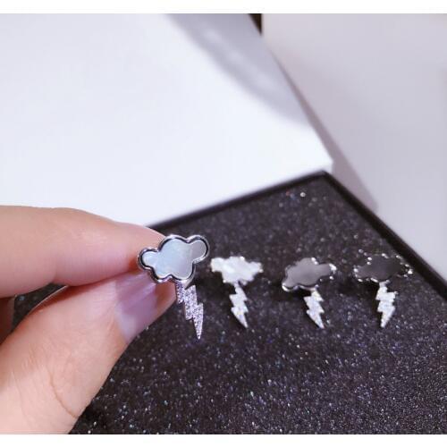 柚琳 Women's Silver Earrings