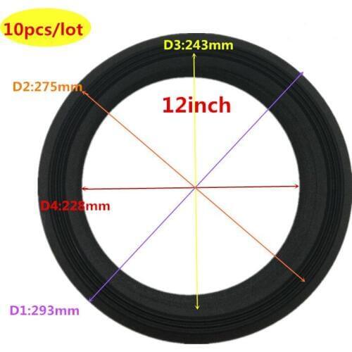 10pcs /lot 12 Inch Speaker Surround Cloth 2 Fold Cloth Fabric Repair Woofer Bass Speaker Surrounds Edge 293 275 243 228 MM