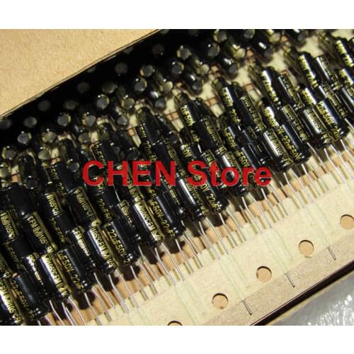 50PCS matsushita capacitor FM Series 50V22UF 5X11MM 22uF/50V ultra low internal resistance Electrolytic Capacitor 22uf 50v