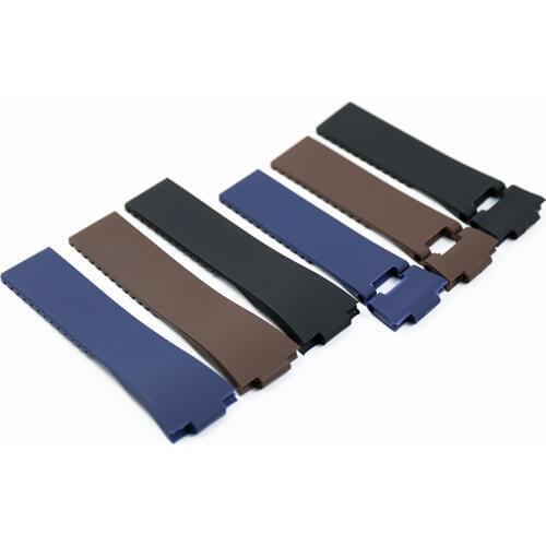 25 * 12mm silicone rubber watch with mens and womens watch accessories sports waterproof for Athens Ulysses Nadine watch band