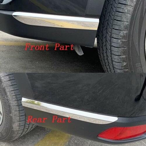 For Subaru Forester SK 2018 2019 2020 Car Front Rear Bumper Corner Cover Trim anti-rub Lip Molding Fram Styling Accessories