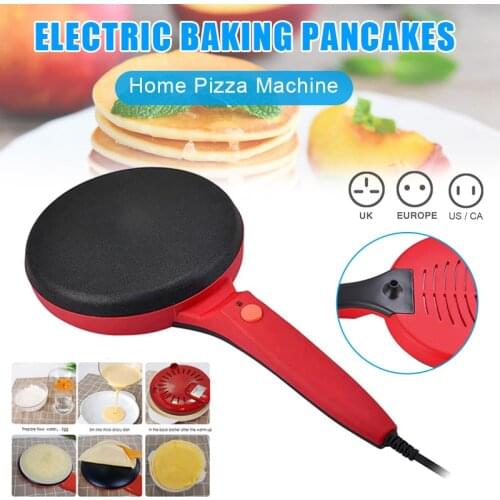 Electric Crepe Maker Baking Pizza Machine Portable Pancakes Pan Non-stick for Home Kitchen SDF-SHIP