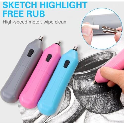 Electric Eraser Battery Operated Auto Erasers Rubber for Artist Drawing Painting Sketching Drafting GK99